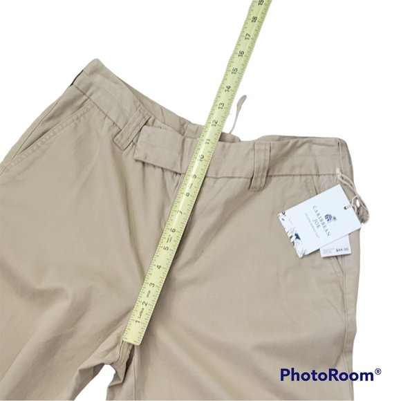 Wide Leg Khaki Hurricane Twill Pants Lace Up Trim on Back Y2K Sz 10 NEW - Picture 8 of 11